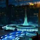 Light show in the exposition (photo D. Mészáros)