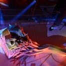 Light show in the exposition (photo D. Mészáros)