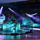 Light show in the exposition (photo D. Mészáros)