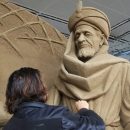 Working on the first Wise man.
(Photo R.Varano)

