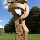 "Absolute Bann on Drumming", oak, 2016, 210cm