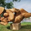 "Lady Swimmer", oak, 2016, 200cm