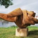"Lady Swimmer", oak, 2016, 200cm